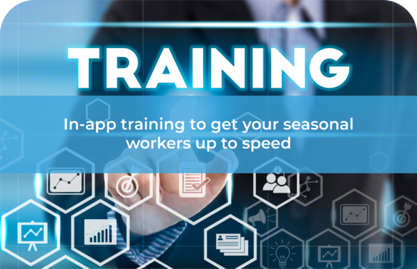 in app training seasonal workers
