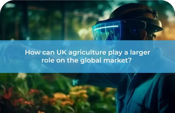 How can UK agriculture play a larger role on the global market